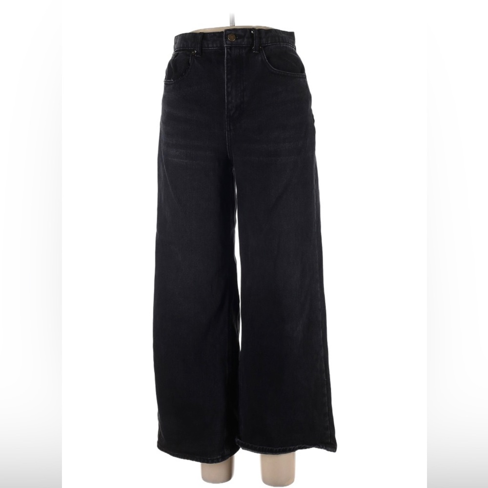 BDG Black Wide-leg/High-waist Jeans